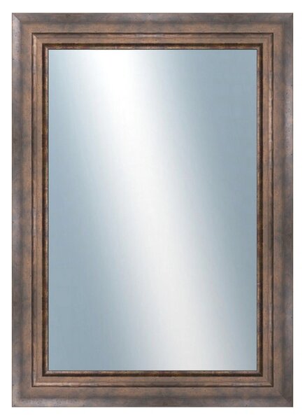 DANTIK - Zrkadlo v rámu, rozmer s rámom 50x70 cm z lišty TRITON široký meď (2951)