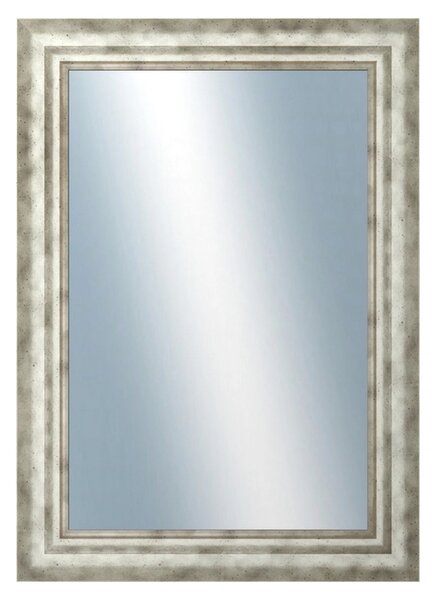 DANTIK - Zrkadlo v rámu, rozmer s rámom 50x70 cm z lišty TRITON široký strieborný (2950)