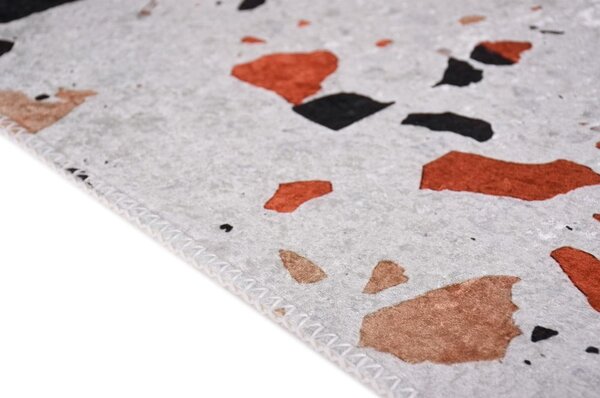 Oranžový/slonovinový prateľný koberec 60x100 cm Italian Stone – Vitaus