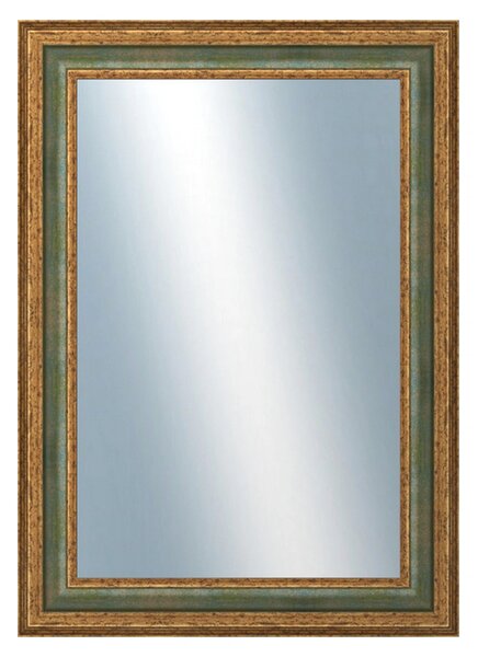 DANTIK - Zrkadlo v rámu, rozmer s rámom 50x70 cm z lišty HRAD zelená (3005)