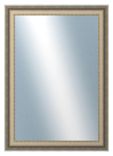 DANTIK - Zrkadlo v rámu, rozmer s rámom 50x70 cm z lišty DOPRODEJMETAL AG prehnutá veľká (3025)