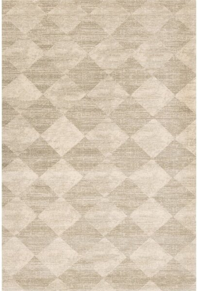 Béžový vlnený koberec 200x300 cm Agnus Checkered – Agnella