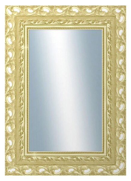 DANTIK - Zrkadlo v rámu, rozmer s rámom 50x70 cm z lišty ROKOKO zlatá hádzaná (2882)