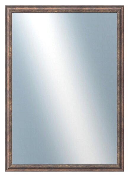 DANTIK - Zrkadlo v rámu, rozmer s rámom 50x70 cm z lišty TRITON meď antik (2141)