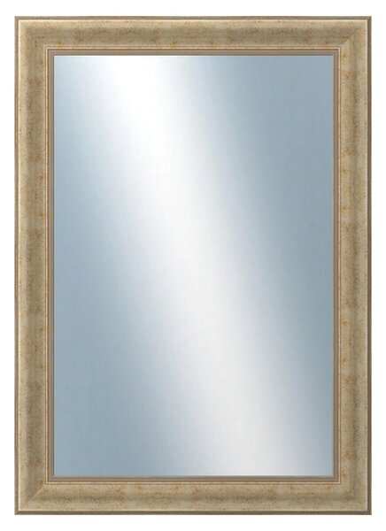 DANTIK - Zrkadlo v rámu, rozmer s rámom 50x70 cm z lišty KŘÍDLO malé zlaté patina (2774)