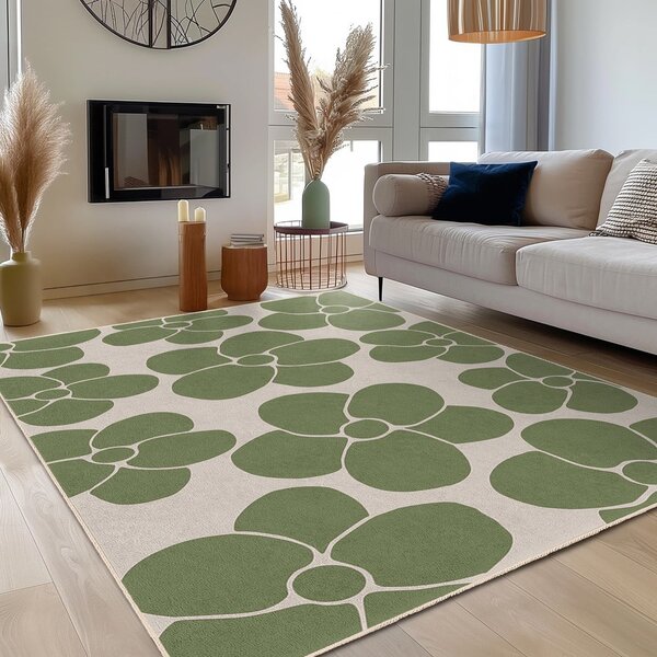 Zelený prateľný koberec 60x100 cm Green Meadow – Mila Home