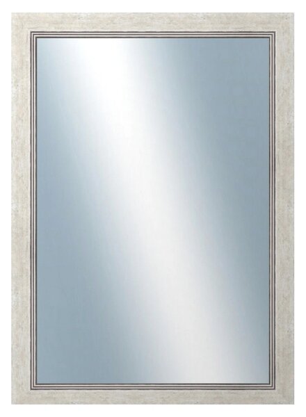 DANTIK - Zrkadlo v rámu, rozmer s rámom 50x70 cm z lišty CARRARA biela (2896)