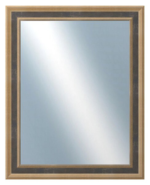 DANTIK - Zrkadlo v rámu, rozmer s rámom 40x50 cm z lišty TOOTH malá zlatá (3163)