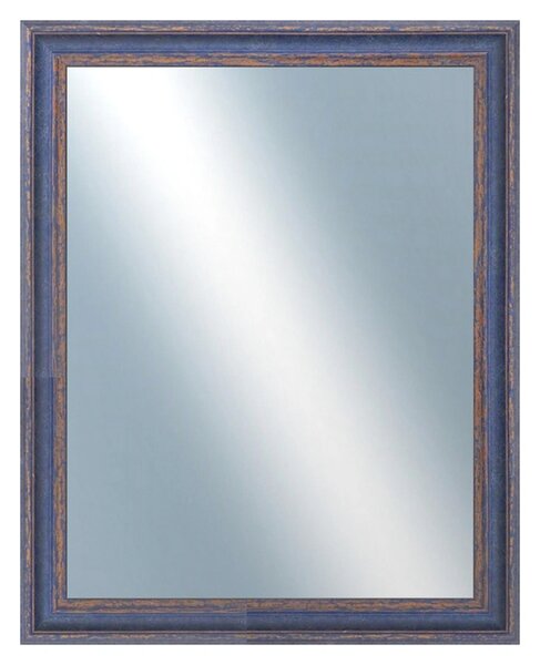 DANTIK - Zrkadlo v rámu, rozmer s rámom 40x50 cm z lišty LYON modrá (2668)