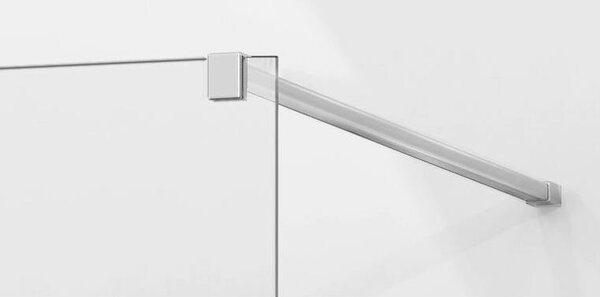 Mexen Kioto, sprchová zástena typu WALK-IN 140x200 cm, 8mm sklo s bielym vzorom, 800-140-000-00-85