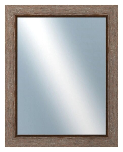 DANTIK - Zrkadlo v rámu, rozmer s rámom 40x50 cm z lišty CARRARA hnedá (2894)