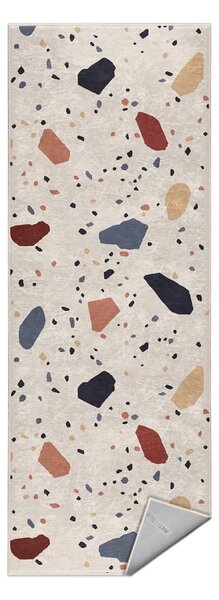 Krémový prateľný behúň 80x200 cm Cracked Terrazzo – Mila Home