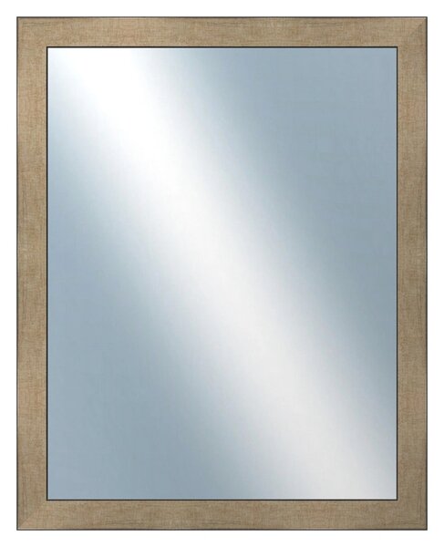 DANTIK - Zrkadlo v rámu, rozmer s rámom 40x50 cm z lišty KOSTKA platina (2785)