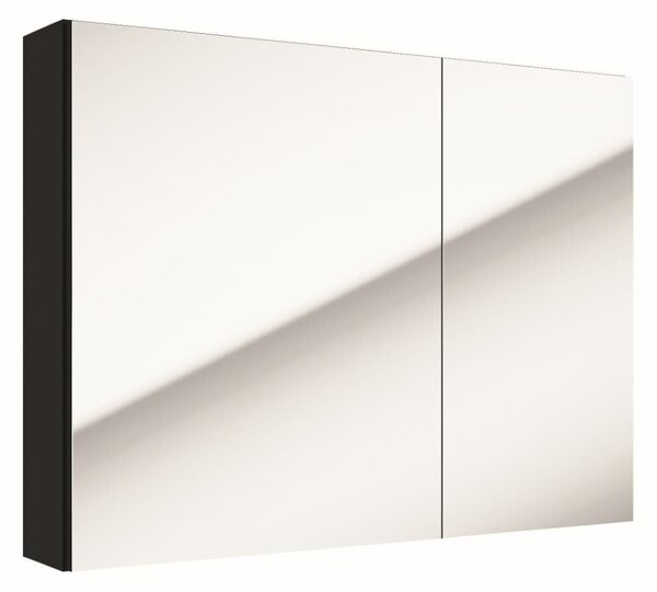 Zrkadlová skrinka Naturel Stilla 80x60 cm čierna STILLAE08004