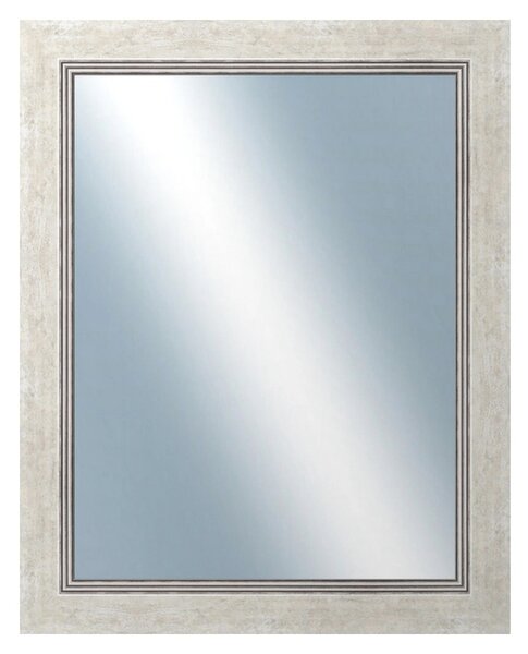 DANTIK - Zrkadlo v rámu, rozmer s rámom 40x50 cm z lišty CARRARA biela (2896)