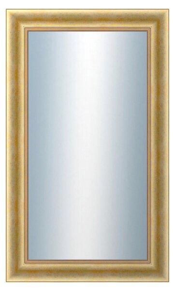 DANTIK - Zrkadlo v rámu, rozmer s rámom 60x100 cm z lišty KŘÍDLO veľké zlaté patina (2772)