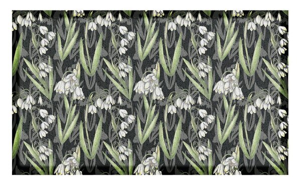 Rohožka 40x70 cm Lily of Valley x Celia Battaini – Artsy Doormats