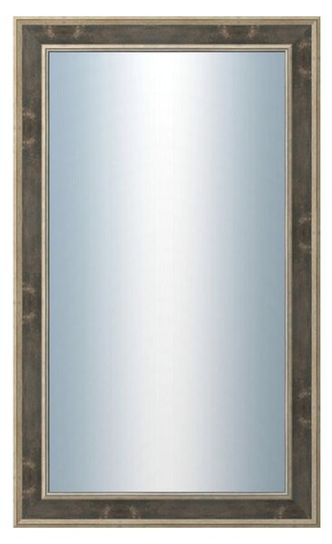 DANTIK - Zrkadlo v rámu, rozmer s rámom 60x100 cm z lišty TOOTH zlatá čierna (2780)