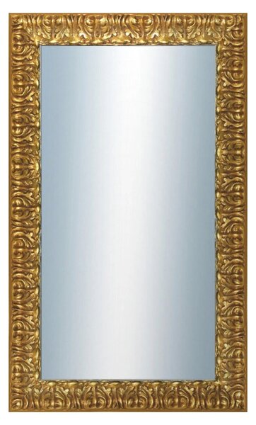 DANTIK - Zrkadlo v rámu, rozmer s rámom 60x100 cm z lišty ZVRATNÁ ozdobná zlatá (2888)