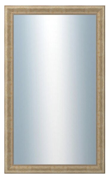 DANTIK - Zrkadlo v rámu, rozmer s rámom 60x100 cm z lišty KŘÍDLO malé strieborné patina (2775)