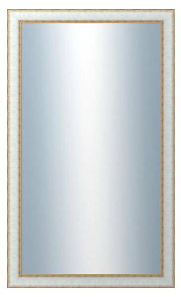 DANTIK - Zrkadlo v rámu, rozmer s rámom 60x100 cm z lišty DOPRODEJMETAL bielozlatá (3023)