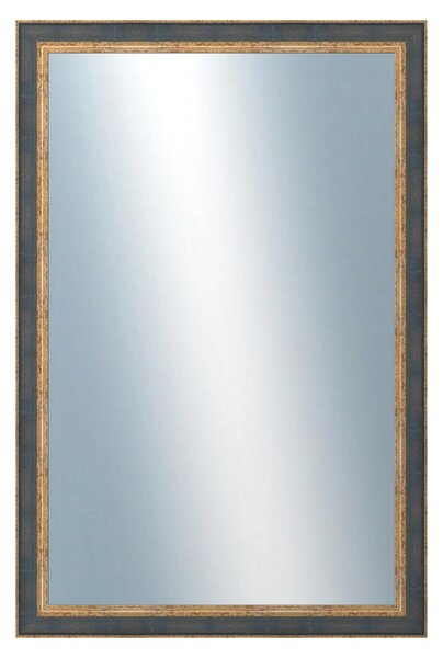 DANTIK - Zrkadlo v rámu, rozmer s rámom 60x120 cm z lišty ZVRATNÁ modrozlatá plast (3068)