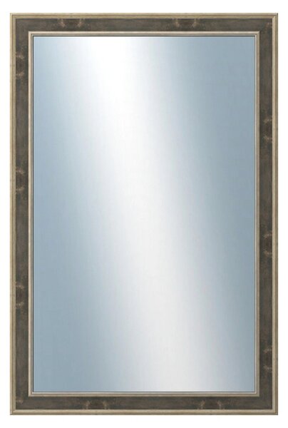 DANTIK - Zrkadlo v rámu, rozmer s rámom 60x120 cm z lišty TOOTH zlatá čierna (2780)
