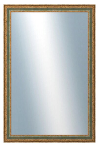 DANTIK - Zrkadlo v rámu, rozmer s rámom 60x120 cm z lišty HRAD zelená (3005)