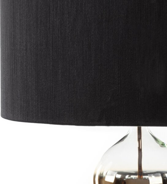 Stojaca lampa s tienidlom CAROLINE čierna