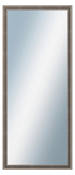 DANTIK - Zrkadlo v rámu, rozmer s rámom 60x140 cm z lišty TOOTH malá striebornočierna (3164)