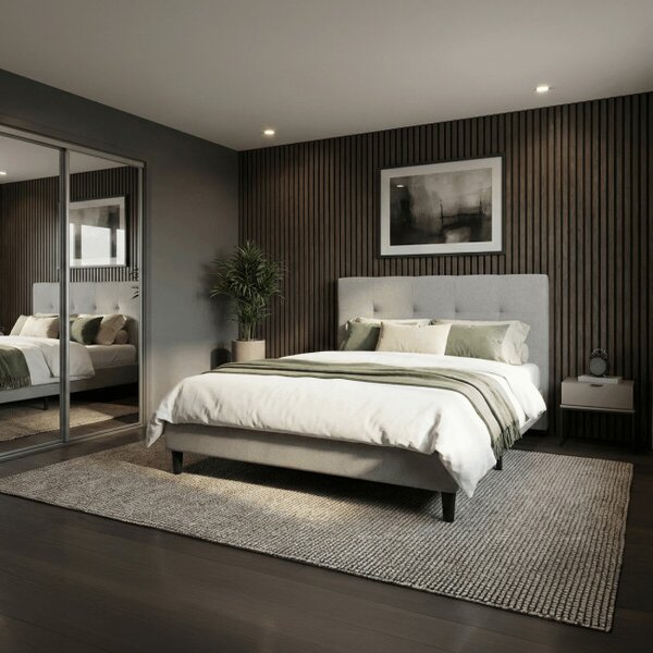 Manželská posteľ béžová 160x200 cm BED-M160 CRM2