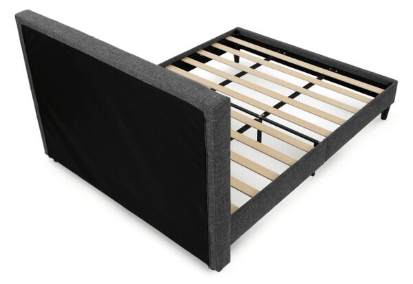 Manželská posteľ sivá 160x200 cm BED-M160 GREY2