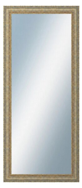 DANTIK - Zrkadlo v rámu, rozmer s rámom 60x140 cm z lišty ZVRATNÁ bielozlatá plast (3067)