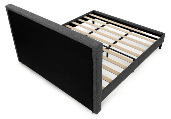 Manželská posteľ sivá 180x200 cm BED-M180 GREY2