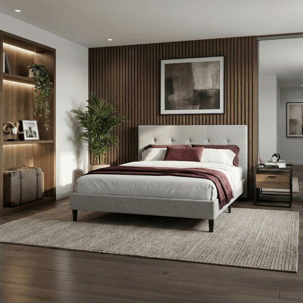 Manželská posteľ béžová 180x200 cm BED-M180 CRM2