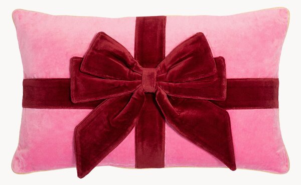 Zamatový vankúš Bow