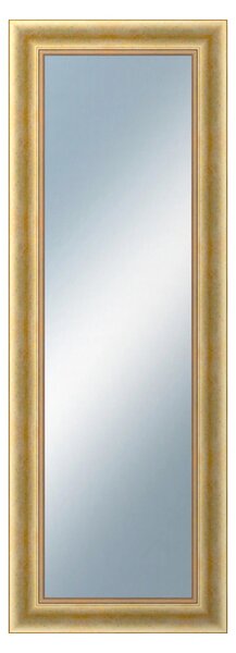 DANTIK - Zrkadlo v rámu, rozmer s rámom 50x140 cm z lišty KŘÍDLO veľké zlaté patina (2772)