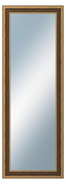 DANTIK - Zrkadlo v rámu, rozmer s rámom 50x140 cm z lišty KLASIK hnedá (3004)
