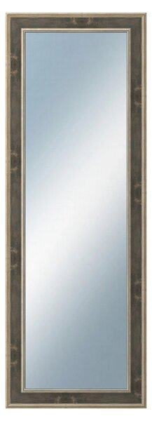 DANTIK - Zrkadlo v rámu, rozmer s rámom 50x140 cm z lišty TOOTH zlatá čierna (2780)