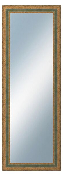 DANTIK - Zrkadlo v rámu, rozmer s rámom 50x140 cm z lišty HRAD zelená (3005)