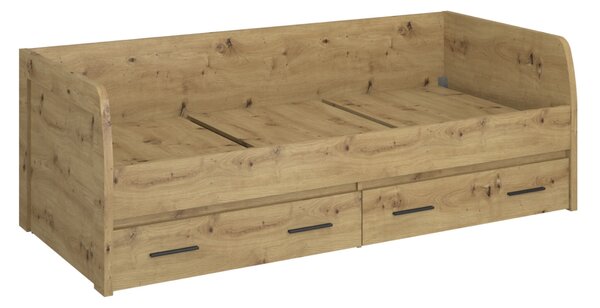 Jednolôžková posteľ s úložným priestorom Airon 2S 90 - dub artisan