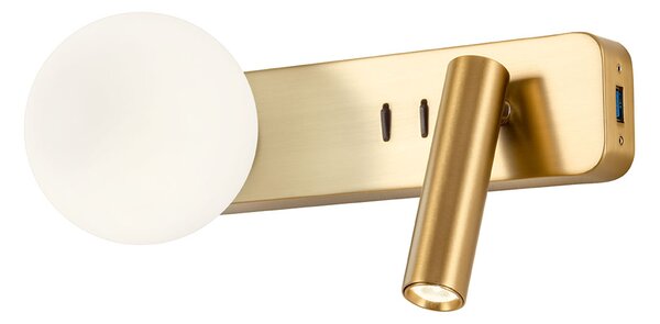 Redo 01-2992 nástenné LED svietidlo Oasis brúsený bronz, G9+3W, 3000K, 25cm
