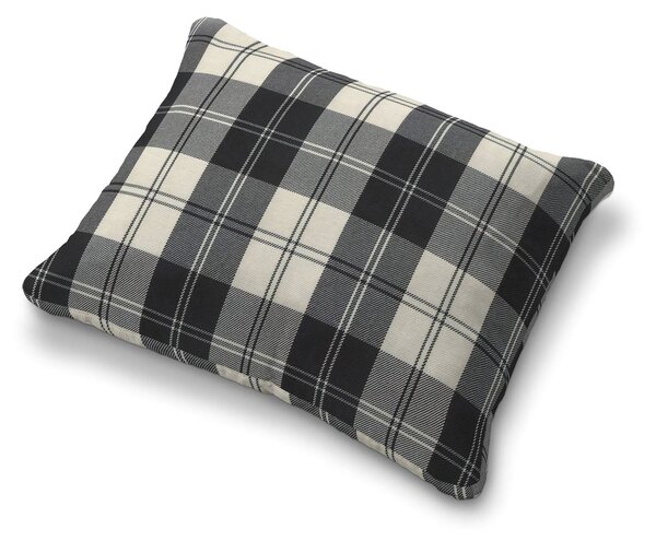 Poťah na vankúš Karlstad 58x48cm farba produktu čierna látka zapletaná, vzorované