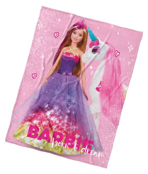 Detská deka Barbie a Kúzelný Jednorožec