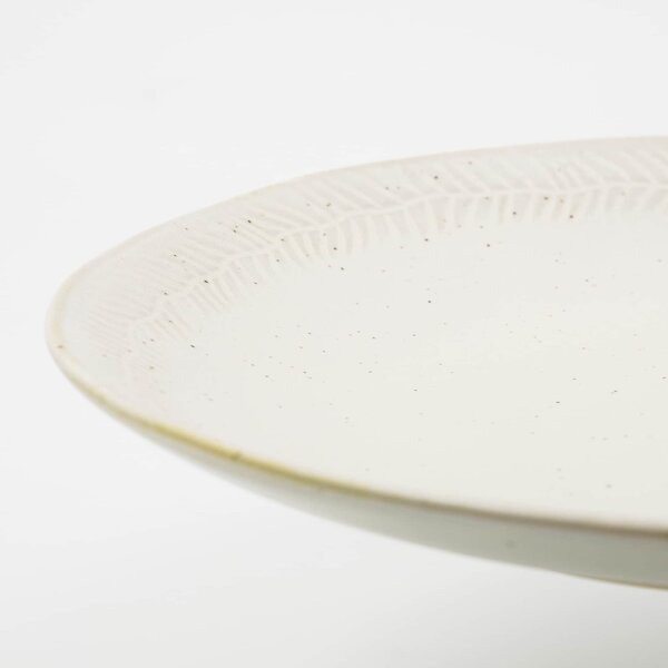 Kameninový tanier Serve Off-white Ø 26,5 cm