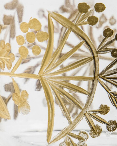 Sklenený svietnik Find Clear Gold Ø 7 cm