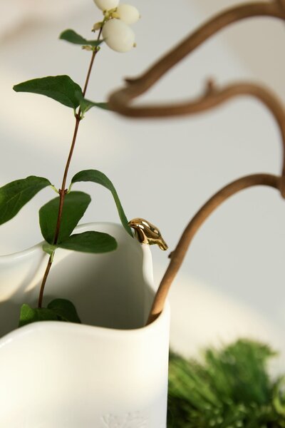 Porcelánová váza Gold Birds 24 cm