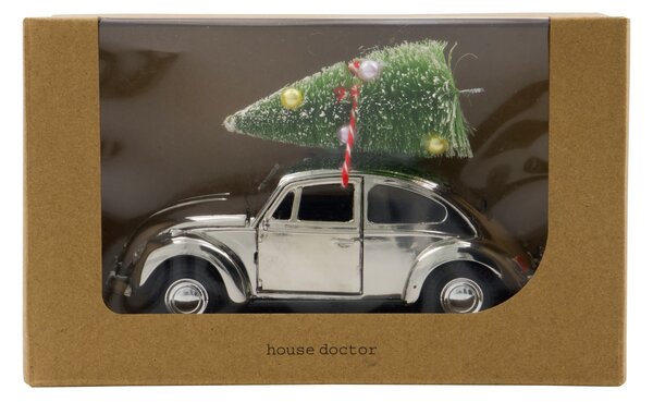 Vianočná dekorácia autíčka Xmas Car Silver