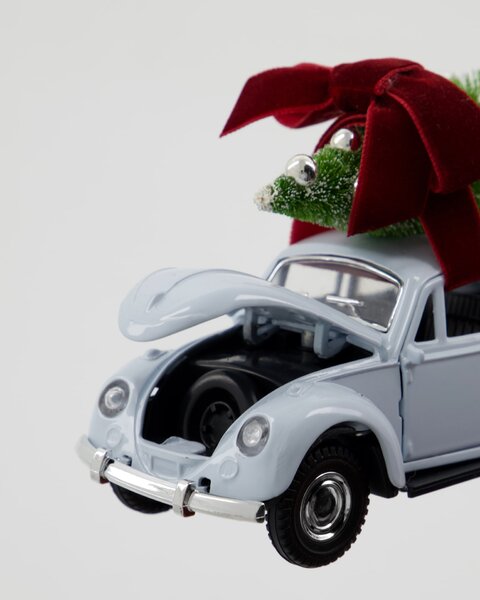 Vianočná dekorácia autíčka Xmas Car Light Blue