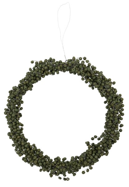 Dekoratívny veniec z korálikov Winter Green Ø 23 cm